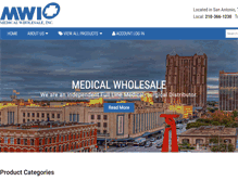 Tablet Screenshot of medicalwholesale.com